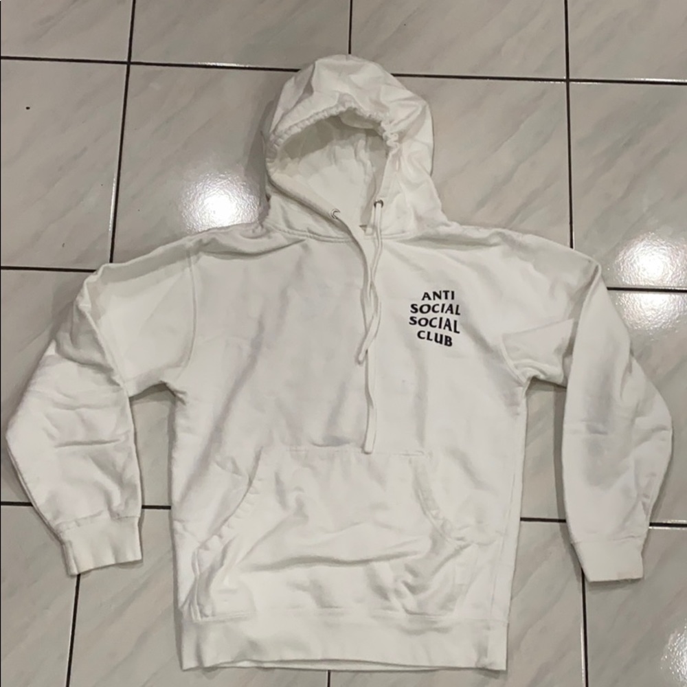 Anti Social Social Club White Sweatshirt SMALL